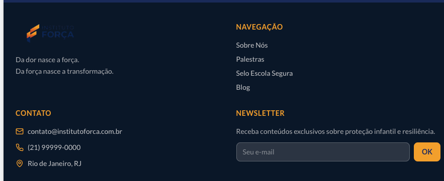 Leniel Borel, fundador do Instituto Força